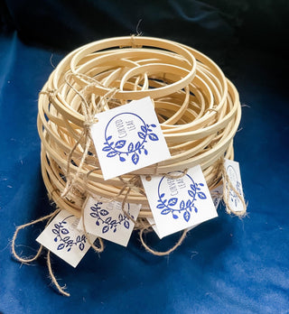 Circle decor living wall Daisy bamboo handmade minimal trellis stake for indoor plants whimsical cottage core flower decor trellis for indoor plants unique garden gifts scandi boho bohemian decor flower power unique gardening gifts potted houseplants sustainable environmentally friendly neutral decor woodland witchy forest natural wood small business what to do with trailing plants vines