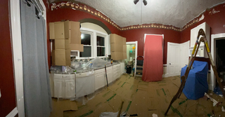 Preparing to paint textured walls and wallpaper borders
