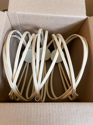 Daisy bamboo handmade minimal trellis stake for indoor plants whimsical cottage core flower decor trellis for indoor plants unique garden gifts scandi boho bohemian decor flower power unique gardening gifts potted houseplants sustainable environmentally friendly neutral decor woodland witchy forest natural wood small business what to do with trailing plants vines planter trellis combination wall hanging