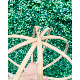 Daisy bamboo handmade minimal trellis stake for indoor plants whimsical cottage core flower decor trellis for indoor plants unique garden gifts scandi boho bohemian decor flower power unique gardening gifts potted houseplants sustainable environmentally friendly neutral decor woodland witchy forest natural wood small business what to do with trailing plants vines planter trellis combination wall hanging