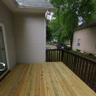 Grand millennial decor deck outdoor living makeover old house bungalow remodel diy on a budget whimsical cottage core outdoor dining traditional gardening style trellis Ehlers Danlos pink pastel decor