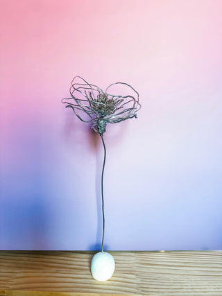 Peony peonies summer spring flower stem wire metal floral flowers wedding faux plants leaves persevered wedding bouquet forever flowers unique gifts for moms and flower lovers birth month gifts handmade small business curved leaf custom fake wedding  zodiac gifts minimalist dopamine decor made in America tabletop tablescape ideas houseplants leaves leaf decorations dried floral aluminum steel cute pretty flowers custom colors one-of-a-kind affordable fake flowers artificial fall