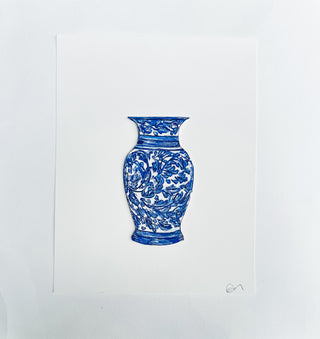 Set of 6 Chinoiserie Prints- With Hand-Painted Accents