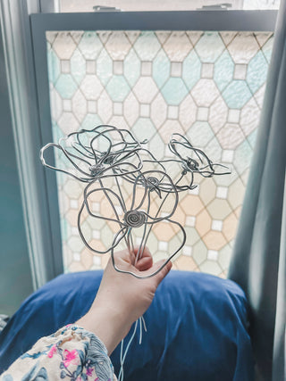 Poppy Wire Flower Stem-August Birth Month Forever Flower