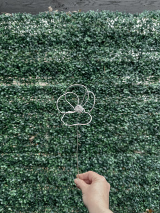 Poppy Wire Flower Stem-August Birth Month Forever Flower