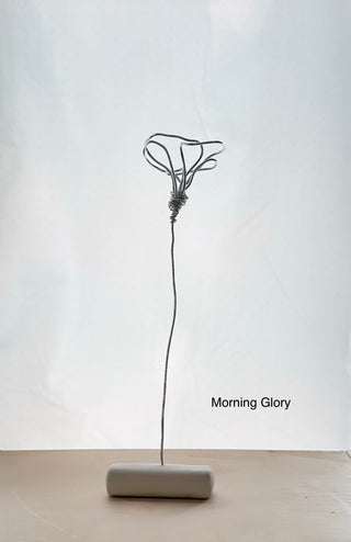 Morning Glory Wire Flower Stem-September Birth Month Forever Flower