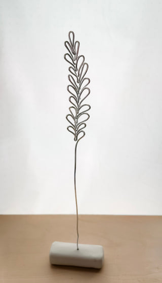wheat stem flower grass stalk wire metal floral flowers wedding floral preservation persevered wedding bouquet forver flowers unique gifts for moms and flower lovers birth month gifts handmade small business curved leaf Mother’s Day custom bouquet greenery ivy eucalyptus mcm mid century whimsical modern minimalist dopamine decor made in America tabletop tablescape ideas houseplants leaves leaf decorations dried floral aluminum steel cute pretty flowers custom colors one-of-a-kind affordable