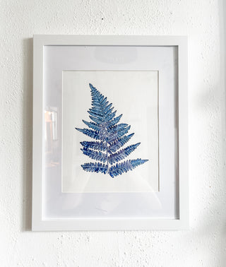 Blue botanical tropical leaf drawing   Fern Monstera leaf foliage nature natural art decor traditional print digital download clip art handdrawn painted  abstract leaf leaves artwork wall affordable Art bridgerton minimal framing white framed artwork 