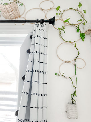 Minimal Upcycled Hanging Planter with Hook recycled plastic cotton cord and sticky hook for walls cat proof protect pets wall planter trailing plants minimal mcm mid-century decor planters wall planter unique small planter eco friendly sustainable  Handmade small business neutral boho scandi decor minimalist minimalism ready to gift for plant lovers indoor gardening