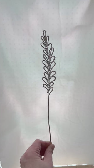 wheat stem flower grass stalk wire metal floral flowers wedding floral preservation persevered wedding bouquet forver flowers unique gifts for moms and flower lovers birth month gifts handmade small business curved leaf Mother’s Day custom bouquet greenery ivy eucalyptus mcm mid century whimsical modern minimalist dopamine decor made in America tabletop tablescape ideas houseplants leaves leaf decorations dried floral aluminum steel cute pretty flowers custom colors one-of-a-kind affordable