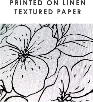 Set of 6 Black and White Minimal Floral Prints